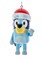 Kurt S. Adler Kurt Adler Bluey with Santa Hat Blow Mold Ornament 3.3 Inch Multicolor BL1221